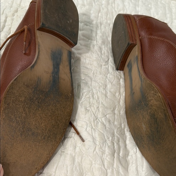 Madewell Brown Leather Flats - Picture 2 of 3